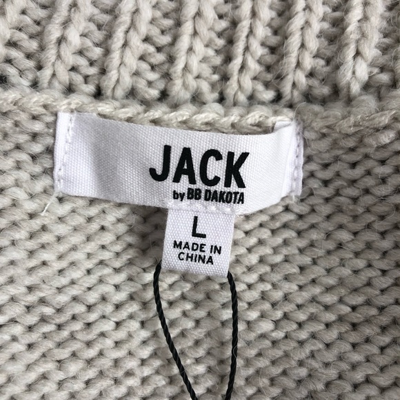 Jack by BB Dakota Tunic Tan Sweater L NWT - Picture 3 of 8
